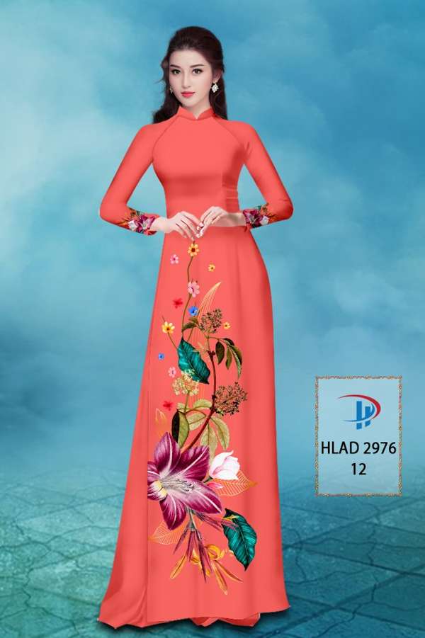 Vải Áo Dài Hoa In 3D AD HLAD2976 69